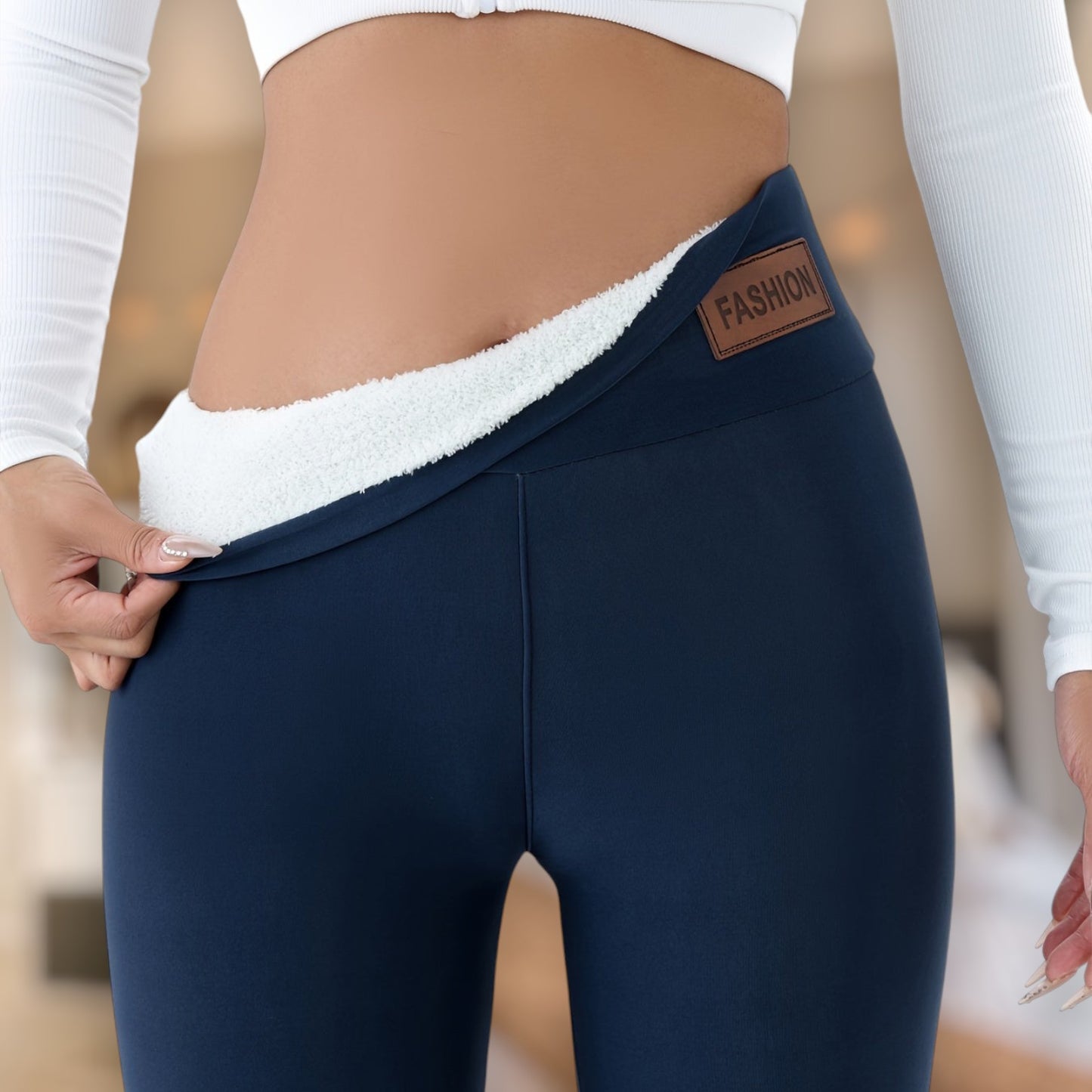 Malin | Fleece-fodrade leggings för en varm och stilfull vinter