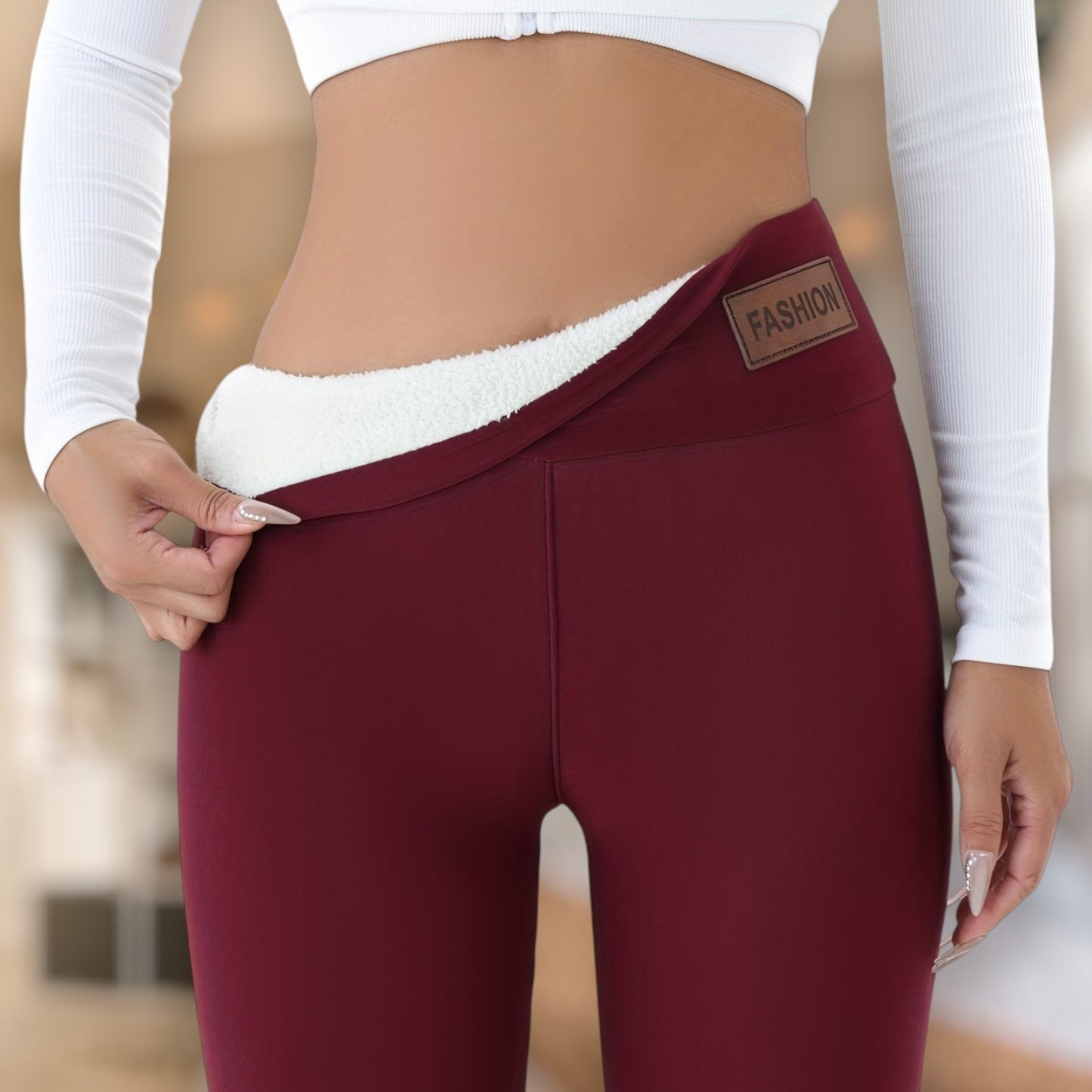 Malin | Fleece-fodrade leggings för en varm och stilfull vinter