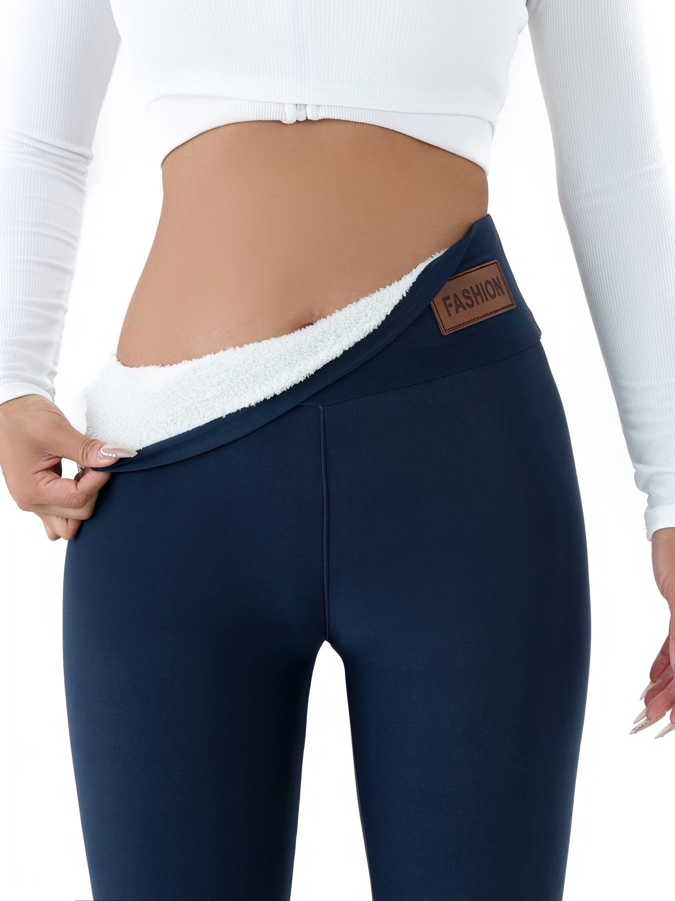 Malin | Fleece-fodrade leggings för en varm och stilfull vinter