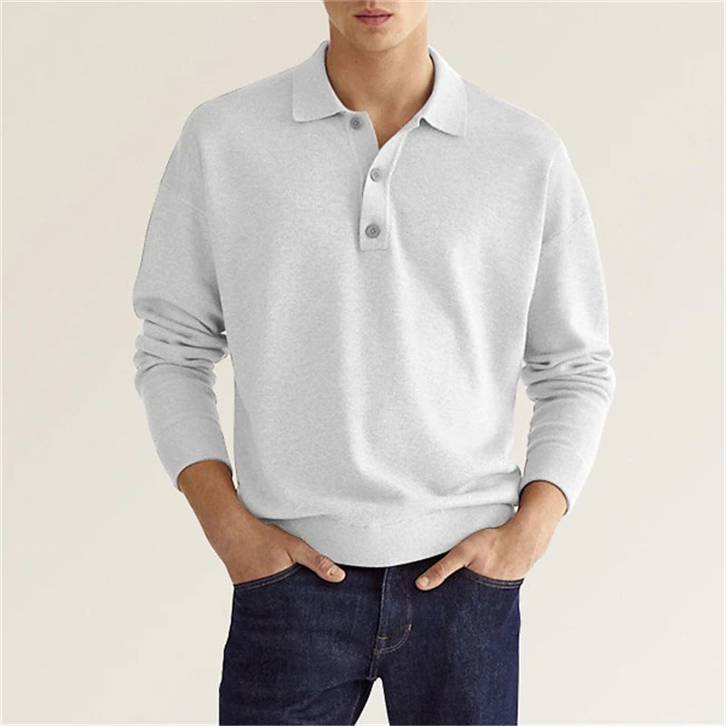 Lucas | Elegant V-ringad Piké för Stilmedvetna Män
