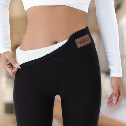 Malin | Fleece-fodrade leggings för en varm och stilfull vinter