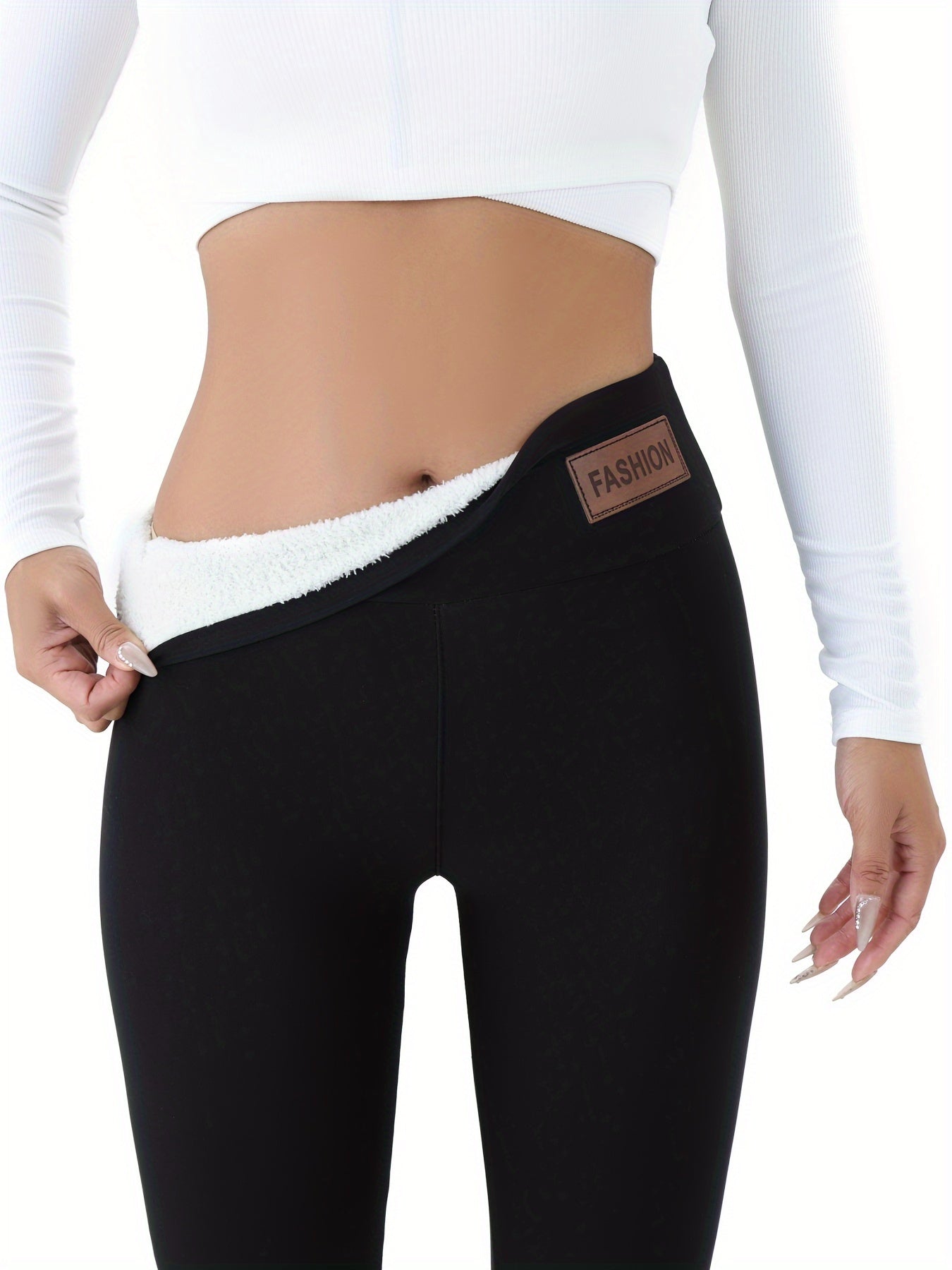 Malin | Fleece-fodrade leggings för en varm och stilfull vinter
