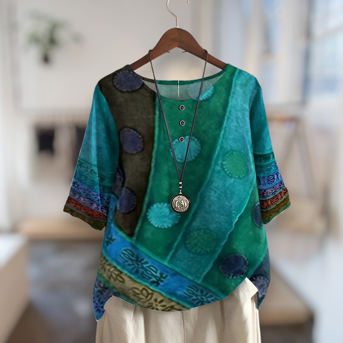 Britta™️ | Färgstark Boho-topp du vill bära om och om igen