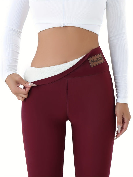 Malin | Fleece-fodrade leggings för en varm och stilfull vinter