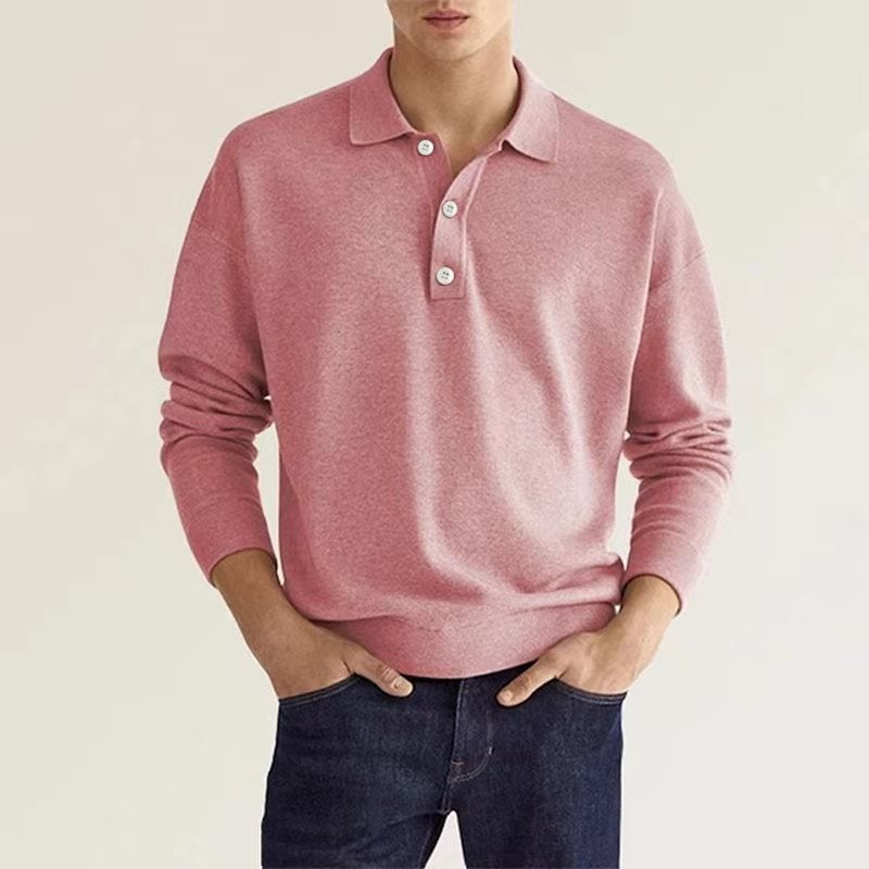 Lucas | Elegant V-ringad Piké för Stilmedvetna Män