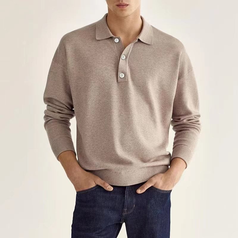 Lucas | Elegant V-ringad Piké för Stilmedvetna Män