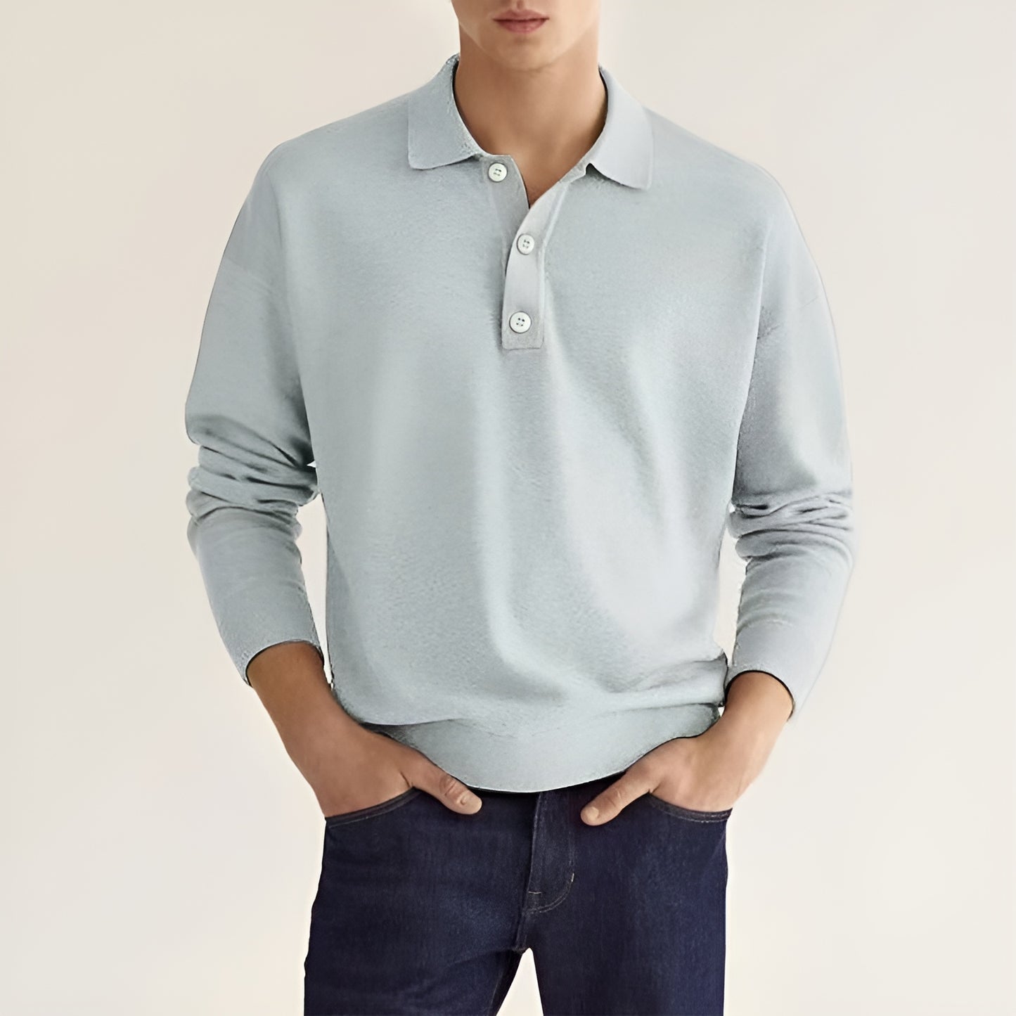 Lucas | Elegant V-ringad Piké för Stilmedvetna Män