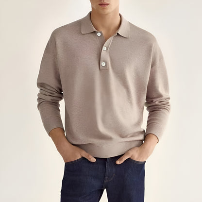 Lucas | Elegant V-ringad Piké för Stilmedvetna Män